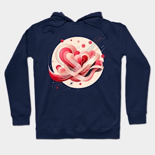 Eternal Embrace Abstract Valentine Art Hoodie